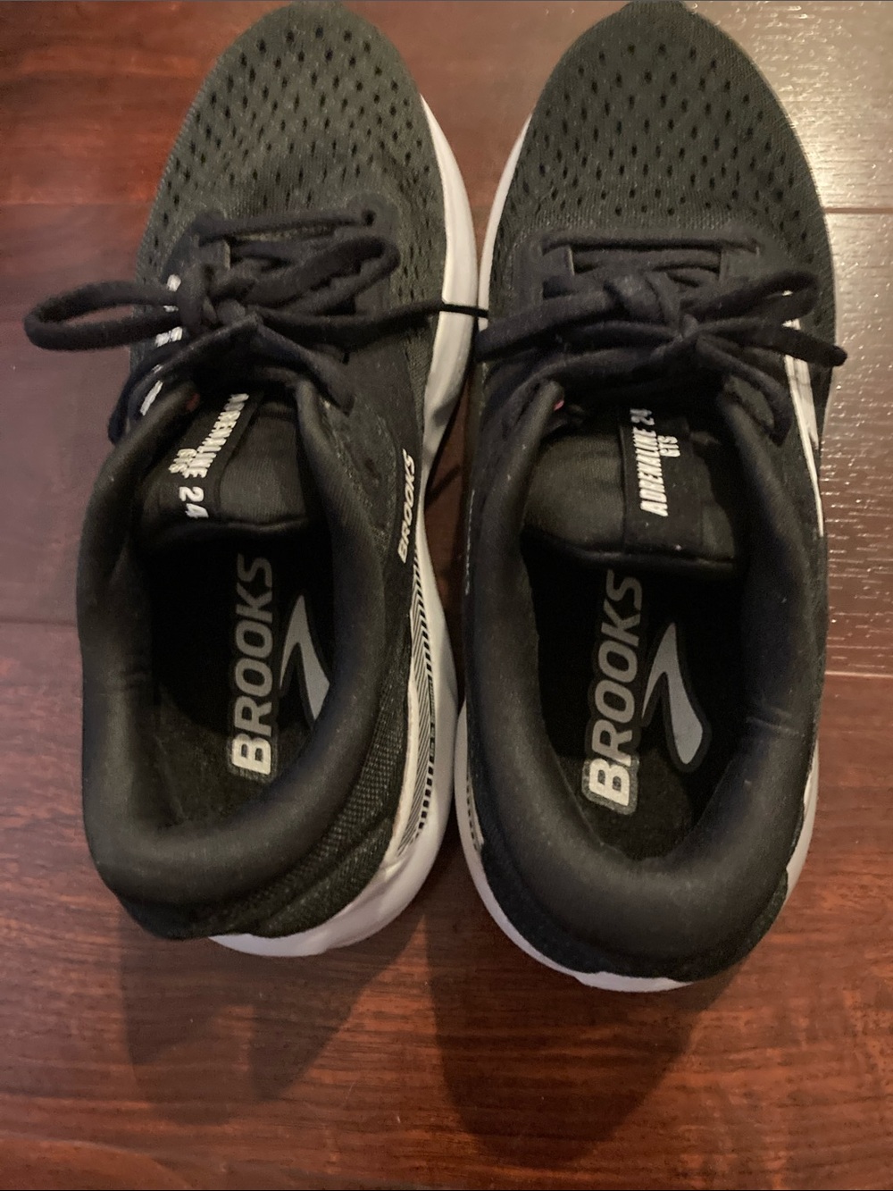 Brooks Black and White Women's Running Sneakers - Picture 3 of 5